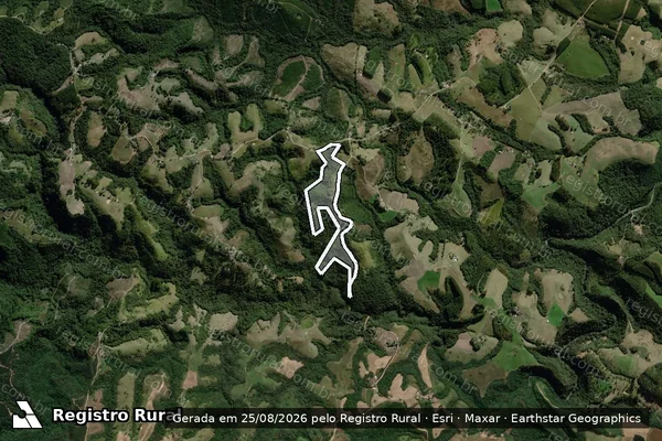 Imagem de satélite de P.A. CRICIÚMA Lote 14 - Lote 14 A em Reserva - PR