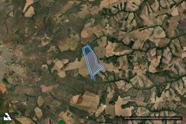Imagem de satélite de Fazenda Bela Vista, antiga Fazenda Piscamba - Parcela 1 em Cristalina - GO