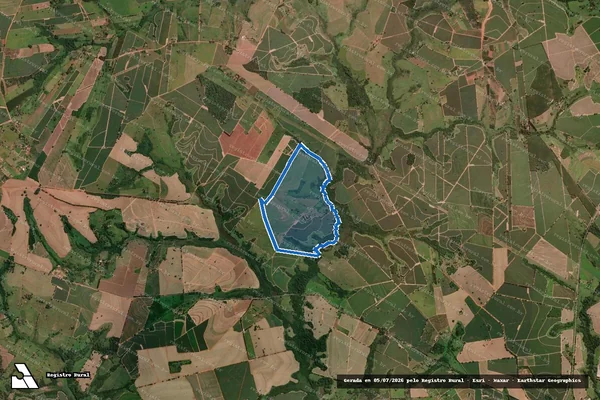 Imagem de satélite de Fazenda Água Santa em Catanduva - SP
