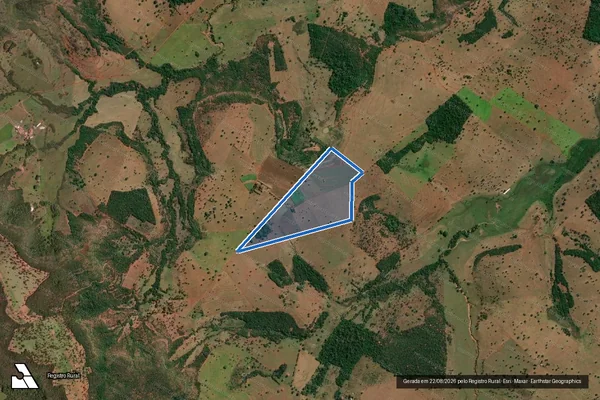 Imagem de satélite de FAZENDA OLHOS D ÁGUA - Parte 1 em Gurinhatã - MG