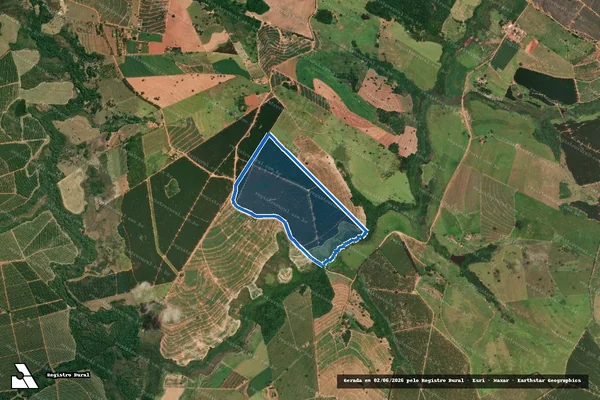 Imagem de satélite de SITIO SANTA RITA  - SITIO SANTA RITA em Duartina - SP