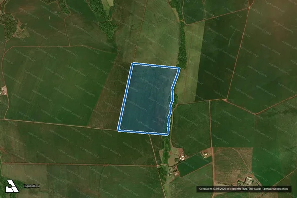 Imagem de satélite de Fazenda São João da Boa Vista ou Santa Otilia - Parte 1 em Ponta Porã - MS