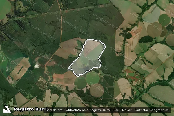 Imagem de satélite de FAZENDA JAÓ em Itapeva - SP