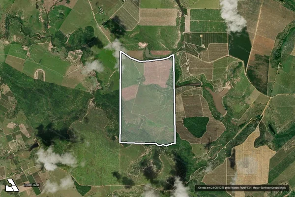 Imagem de satélite de Fazenda Rancho Fundo - Gleba 2 em Montanha - ES