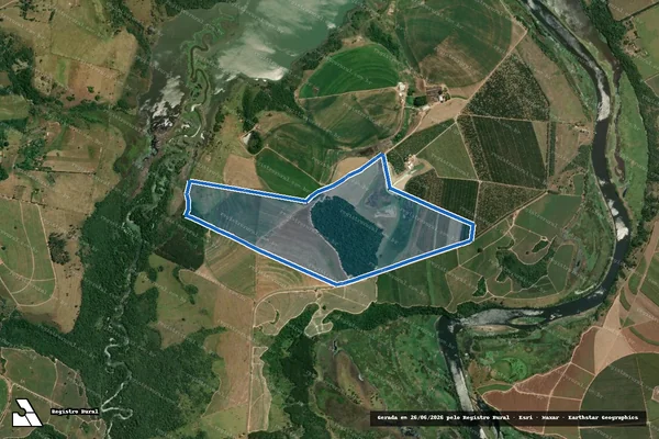 Imagem de satélite de FAZENDA BAGUARI - FAZENDA BAGUARI em Conchas - SP