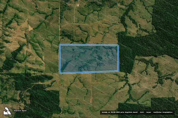 Imagem de satélite de Fazenda Solo Rico Lote 77-A da GB. 03, ST. Rio Branco IV - PARCELA 02 em Alta Floresta D'Oeste - RO