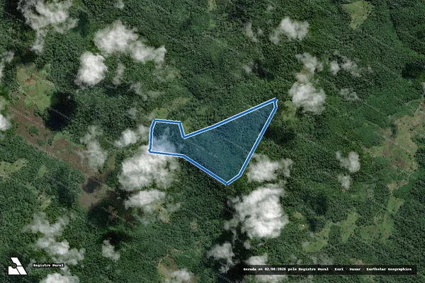 Imagem de satélite de FAZENDA SÃO JOÃO - Parte 1 em Arataca - BA