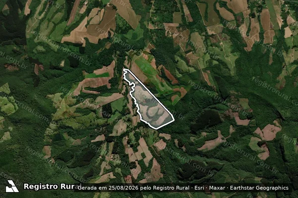 Imagem de satélite de São Pedro - São Pedro em Prudentópolis - PR