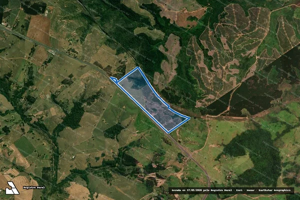 Imagem de satélite de Fazenda Nossa Senhora de Lourdes - Gleba 03 em Gália - SP