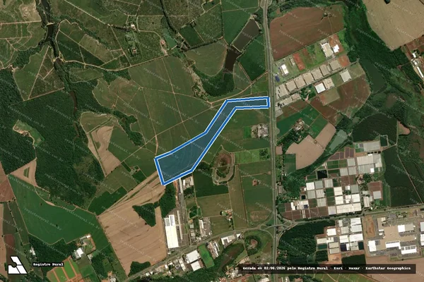 Imagem de satélite de Gleba 2.1.1.A Da Fazenda Dona Amélia - Parte 1 em Santo Antônio de Posse - SP