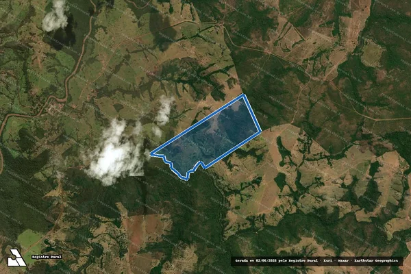 Imagem de satélite de FAZENDA IGUAÇÚ em Poxoréu - MT