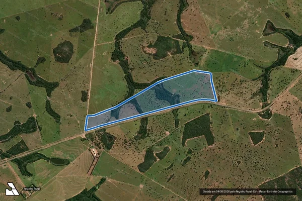 Imagem de satélite de Fazenda Santa Olivia - PARCELA 03 em Alcinópolis - MS