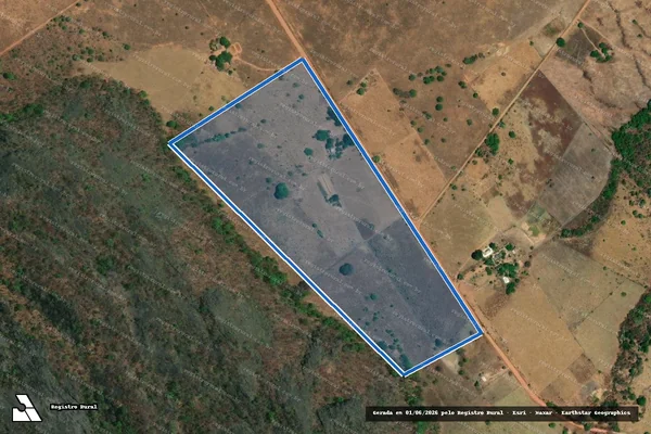 Imagem de satélite de Lote n° 41 do P.A "Gameleira" Código SIPRA DF0109000 - PARTE 1 em Flores de Goiás - GO