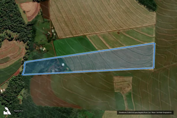 Imagem de satélite de Parte do Lote Rural n° 168 - Parte 1 em Medianeira - PR