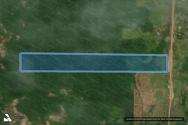 Imagem de satélite de P.A RR 170_ LOTE 586 / LOTE 586