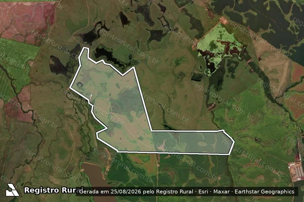 Imagem de satélite de Fazenda São Jorge - Lote 1 em Cachoeira do Sul - RS