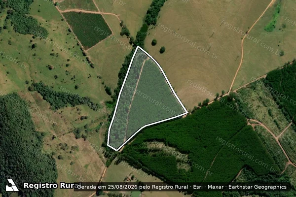 Imagem de satélite de Fazenda Gordura - Gleba C em Cássia - MG