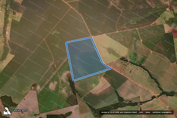 Imagem de satélite de FAZENDA CAMBAÚVA - Parcela 1 em Ribeirãozinho - MT
