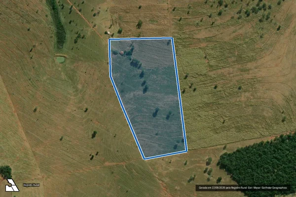 Imagem de satélite de Fazenda Ponte Grande - Parte 1 em São Francisco de Sales - MG