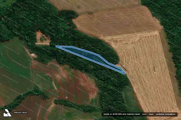 Imagem de satélite de LOTE RURAL N° 38-A da Gleba n° 9-PO - Parte 2 em Pranchita - PR