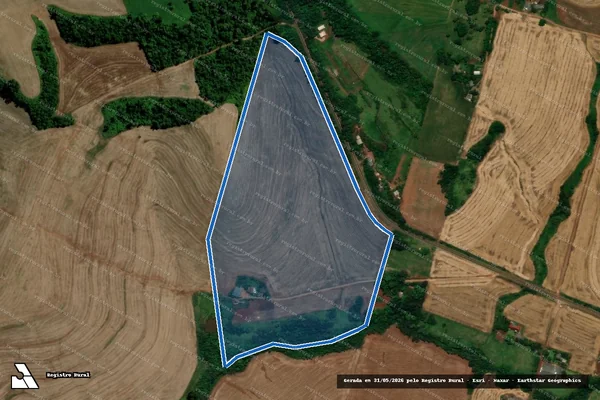 Imagem de satélite de LOTE RURAL N° 111, DA GLEBA N° 143-CP - PARCELA 02 em Capanema - PR