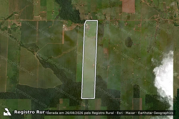 Imagem de satélite de LOTE-67 GLEBA-65 P.A.D MARECHAL DUTRA - Parte 1 em Alto Paraíso - RO