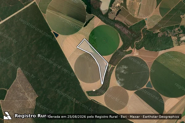 Imagem de satélite de Fazenda Misawa - 001 em Estrela do Sul - MG