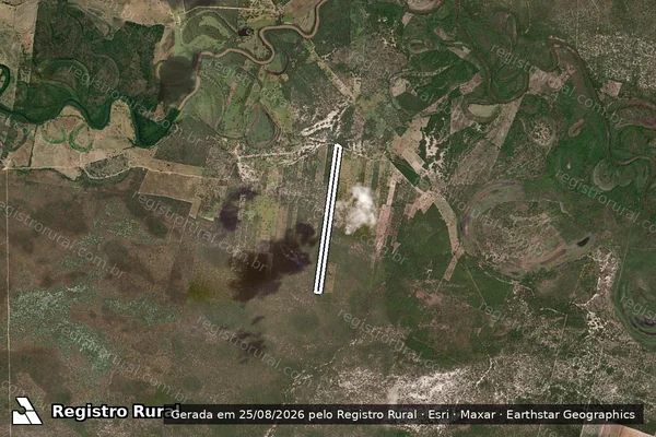 Imagem de satélite de Fazenda Boa Vista - Gleba 18 em Juvenília - MG