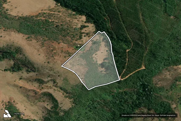 Imagem de satélite de FAZENDA VARGEM GRANDE - Parte 1 em Braúnas - MG