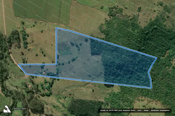 Imagem de satélite de SÍTIO SÃO FERNANDO LOTE 02 - PARCELA 01 em Jacarezinho - PR