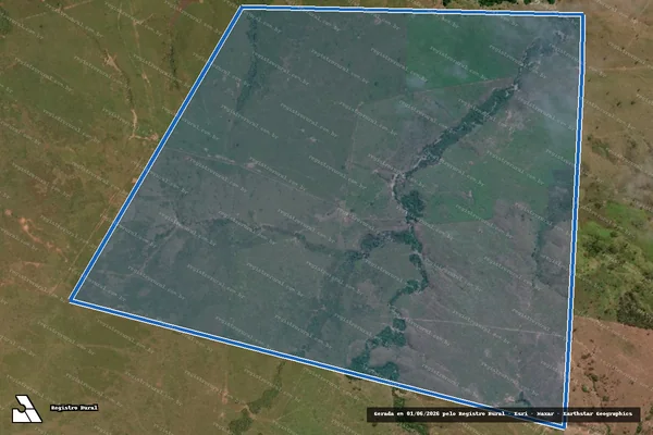 Imagem de satélite de FAZENDA CAFÉ PARAISO em Santana do Araguaia - PA