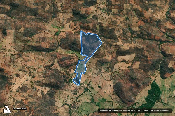Imagem de satélite de FAZENDA PERIPERI - Parte 1 em Matina - BA
