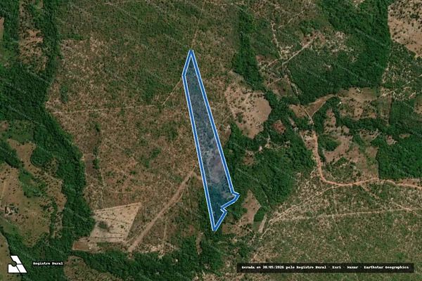 Imagem de satélite de LOTE 246-13 - 001 em Babaçulândia - TO