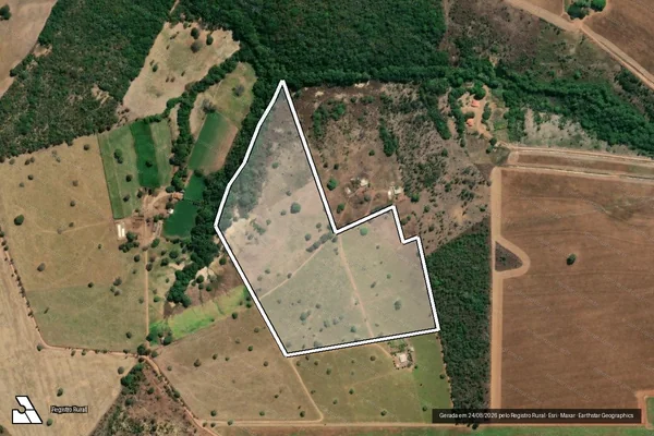 Imagem de satélite de Fazenda Coqueiral - Parte 4 em Padre Bernardo - GO