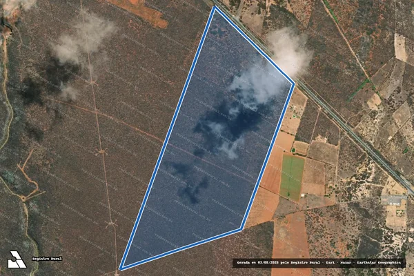 Imagem de satélite de FAZENDA OURO PRETO - 001 em Morro do Chapéu - BA