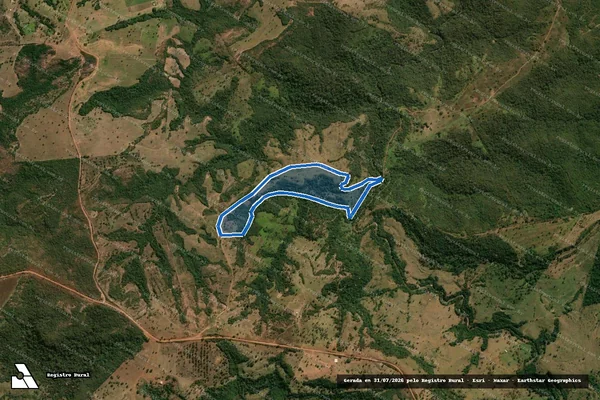 Imagem de satélite de Fazenda Curral - Parte 2 em Poxoréu - MT
