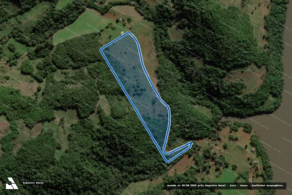 Imagem de satélite de PE Santos Reis - Lote 08B em Jaguari - RS