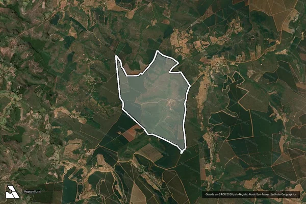 Imagem de satélite de Fazenda Santa Cruz - Fazenda Santa Cruz ? Parcela I em Itamarandiba - MG