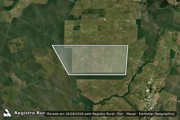 Imagem de satélite de Fazenda Santa Cecília Gleba ?B? - Parte 1 em Porto Murtinho - MS