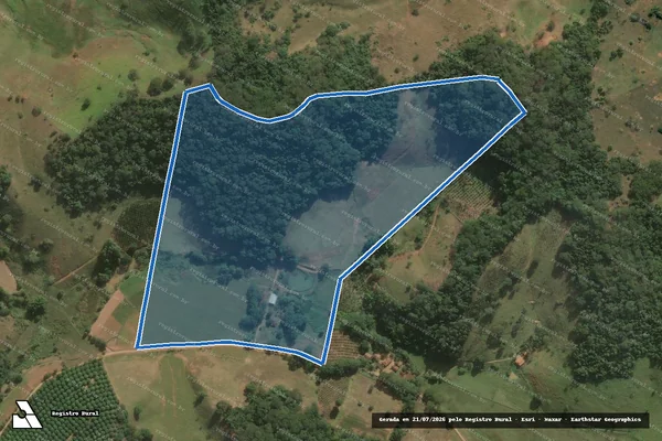 Imagem de satélite de FAZENDA DA GLÓRIA - GLEBA 01 em Ubá - MG