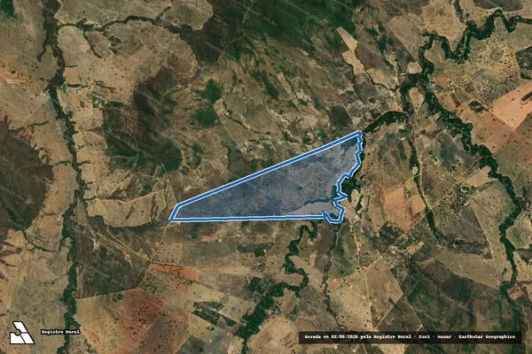 Imagem de satélite de FAZENDA ATRAS DA SERRA - Gleba 1 em Buritis - MG