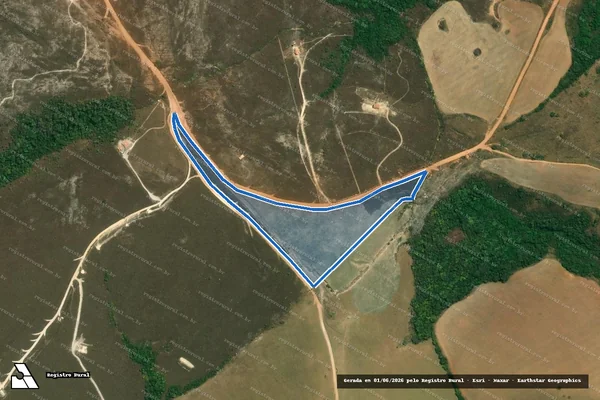 Imagem de satélite de Fazenda Santa Rita - GLEBA J em Carrancas - MG