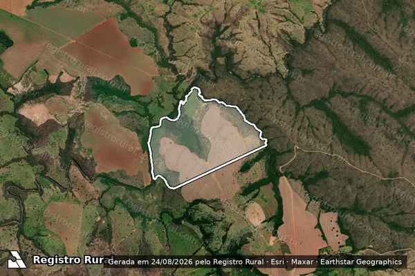 Imagem de satélite de Fazenda Jacuba - Parte 1 em Davinópolis - GO