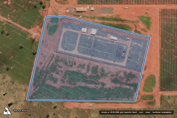 Imagem de satélite de Fazenda Caraibas ou Olhos  D Água - 02 em Várzea da Palma - MG