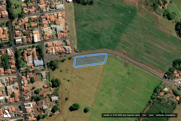 Imagem de satélite de CHÁCARA SANTO ANTÔNIO ? GLEBA B - GLEBA A em Ribeirão Claro - PR