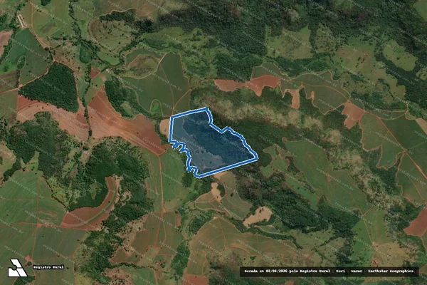 Imagem de satélite de Sitio das Paineiras - Gleba 1A em Buritizal - SP