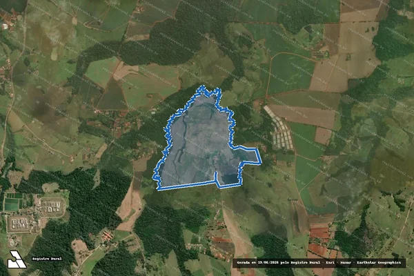 Imagem de satélite de Fazenda Nossa Senhora Aparecida - Parte 1 em Itapetininga - SP