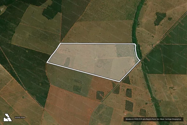 Imagem de satélite de Fazenda Sao Lourenco - Parte 1 em Água Clara - MS
