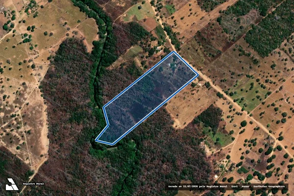 Imagem de satélite de P.A. SANTA RITA LOTE 21 - LOTE 21 em Guarani de Goiás - GO