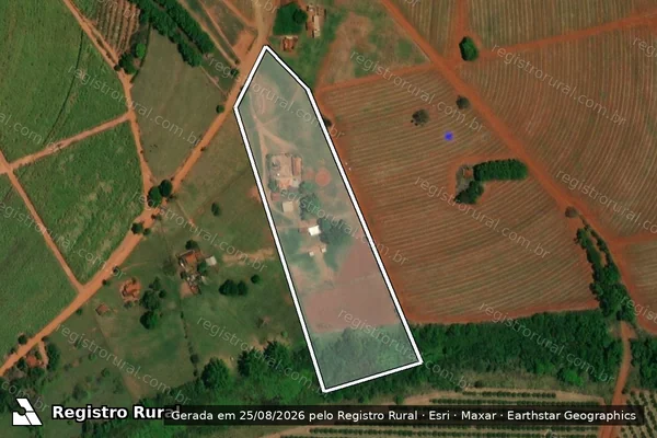 Imagem de satélite de Sítio São Sebastião da Floresta II - Parcela 2 em Borborema - SP